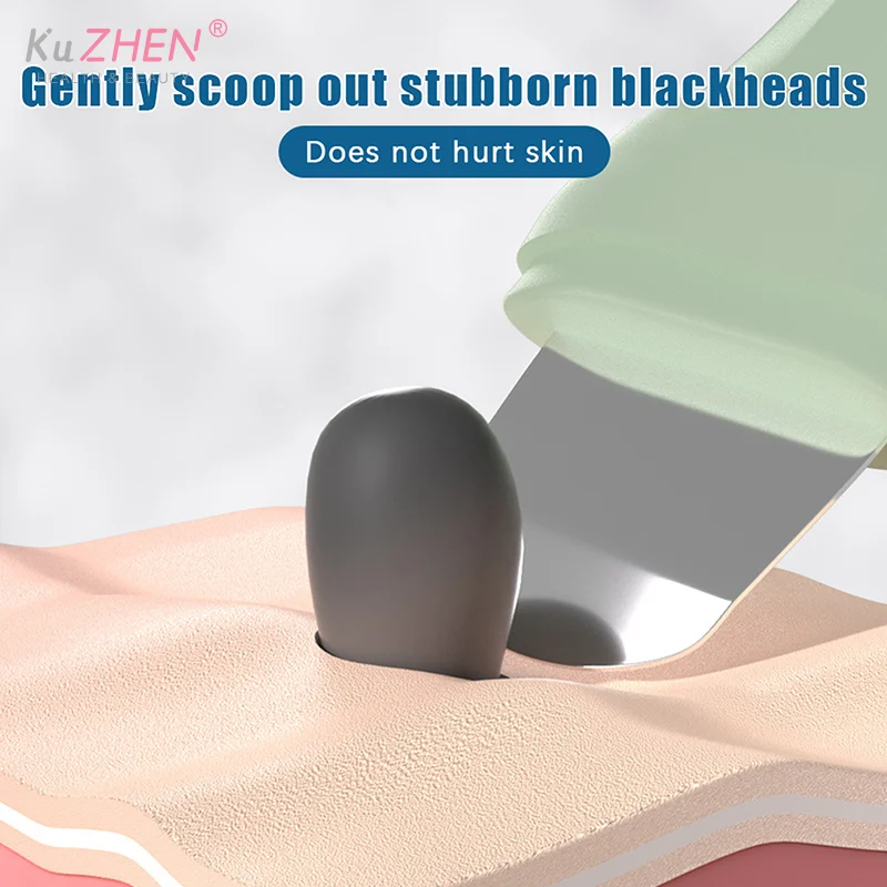Outil d'élimination des points noirs du visage, grattoir léger et fin pour le nettoyage en profondeur, spatule du visage, nettoyeur de points blancs du nez, soins de la peau, beauté