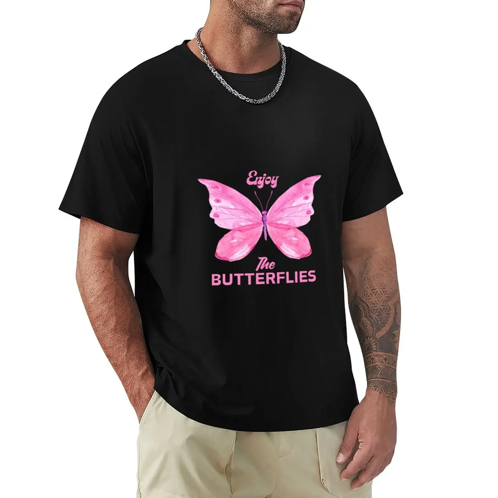 

Enjoy the Butterflies T-Shirt street wear graphic shirts shirts graphic tees tees heavy weight t shirts for men