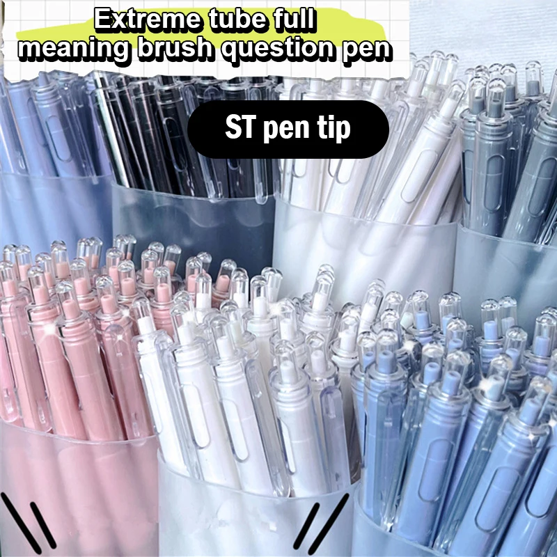 5/10Pcs Creative Pressing Gel Pen Kawaii Quick-drying Pen Smooth Writing Neutral Pens School Supplies Student Stationery