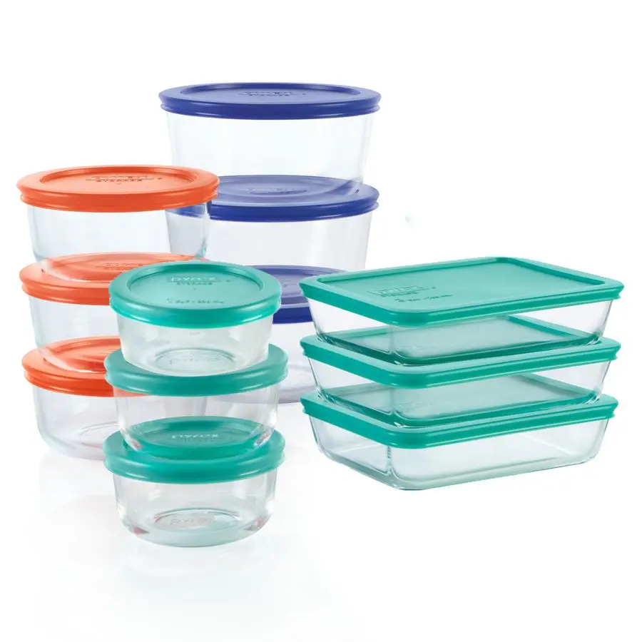

Simply Store 12Pack Glass Food Storage Containers Set, 1, 2, amp 3 Cup Meal Prep Containers With BPAFree Lids, Dishwasher amp Mi