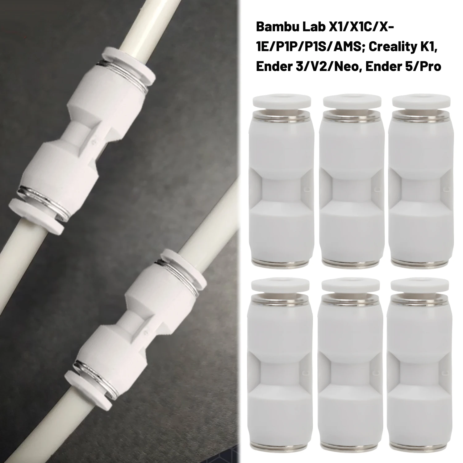 �y�Z�[�����zBambu Lab X1 X1C X1E P1P P1S 3D�v�����^�[�pPTFE�`���[�u�R�l�N�^�[�A�_�v�^�[1.75mm�R�l�N�^�[�iBambulab 3D�v�����^�[�A�N�Z�T���[�p�j