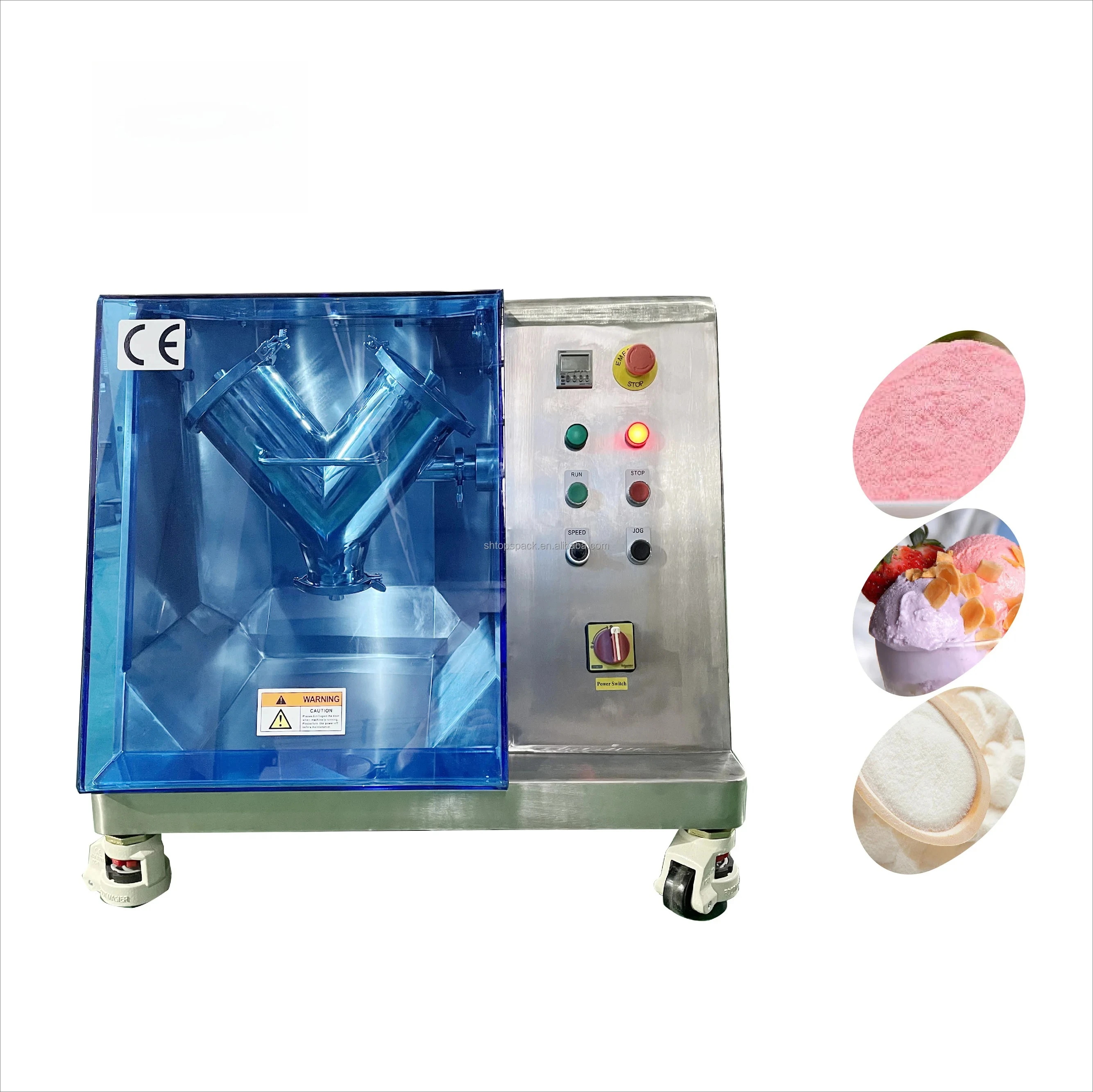 Low-Noise 5L-20L V Blender Sugar Ice Cream Cake Yogurt Powder Mix Food Powder Mixer