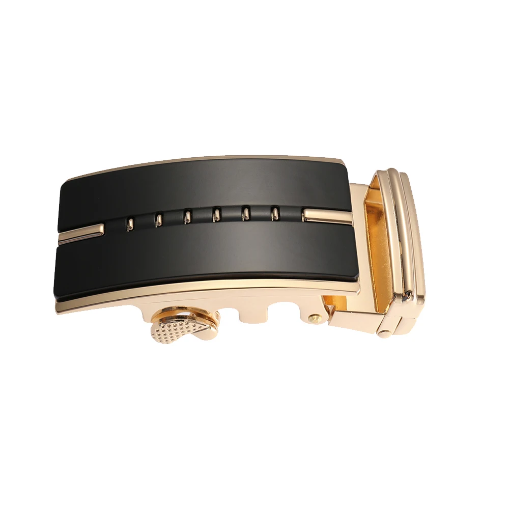 

Automatic Belt Buckle Men'S Unique Metal Fastener Adjustable Alloy Durable Buckles For Business Formal Occasions Golden Brown