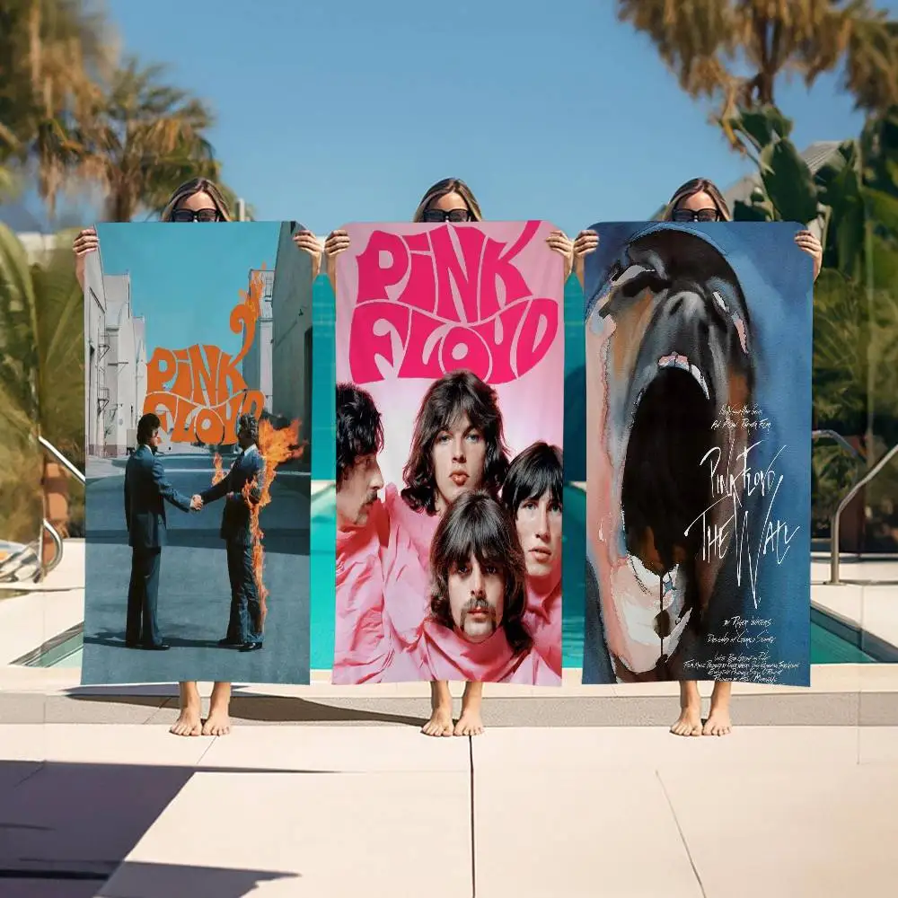 Rock P-Pink F-Floyd Microfiber Blanket Quick Drying Beach Towels Oversized Printing Super Absorbent Pool Towel Blanket