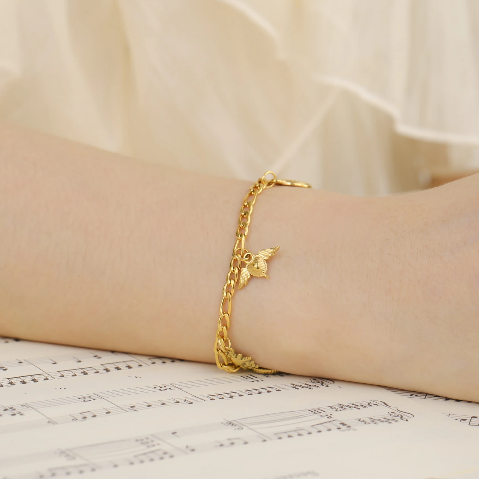 COOLTIME Seestern Muschel Armbänder für Frauen Edelstahl Mode Sommer Strand Schmuck Armband Zubehör für Ozean Liebhaber – Detail 20