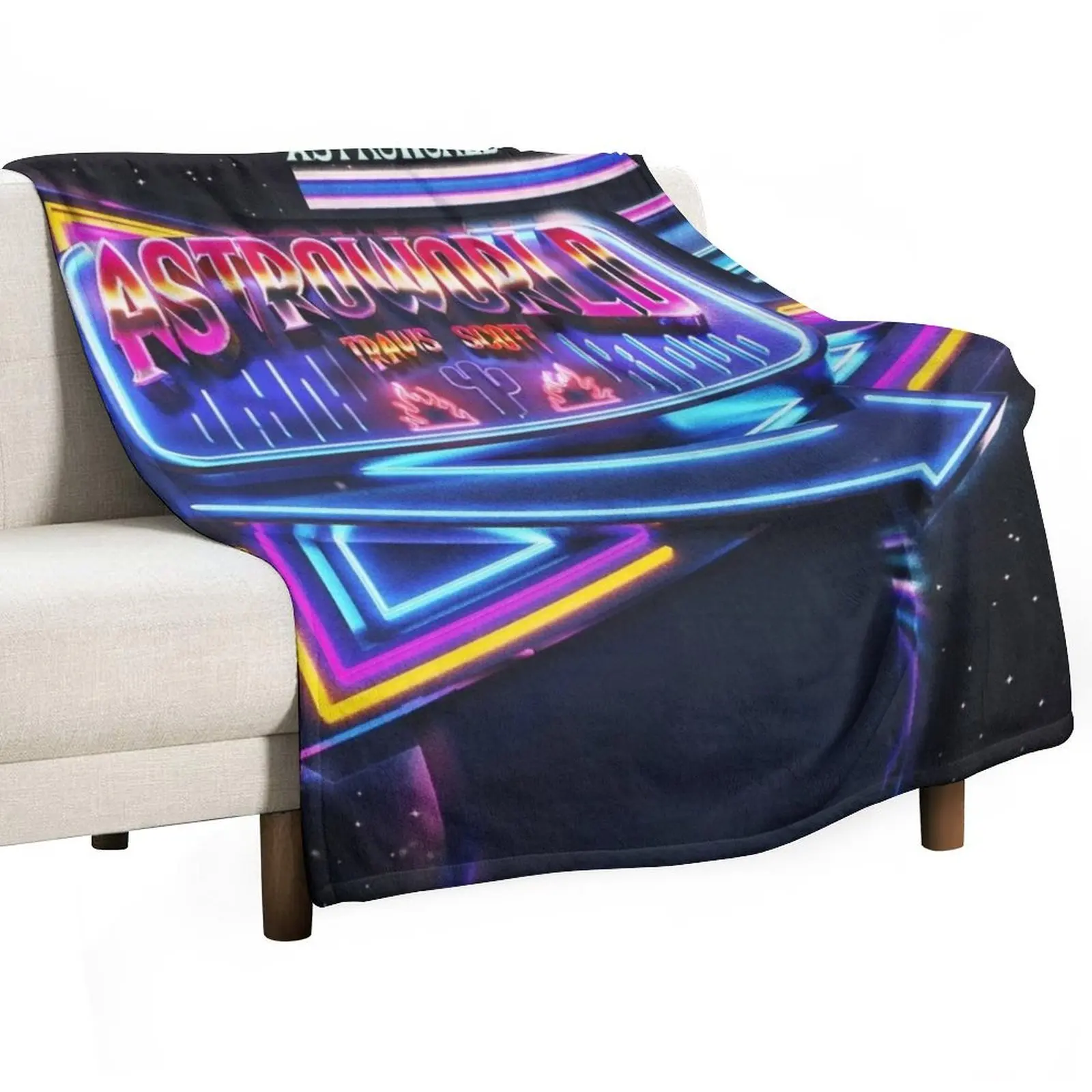 Astroworld fan cover Throw Blanket Bed linens Thermal Blankets