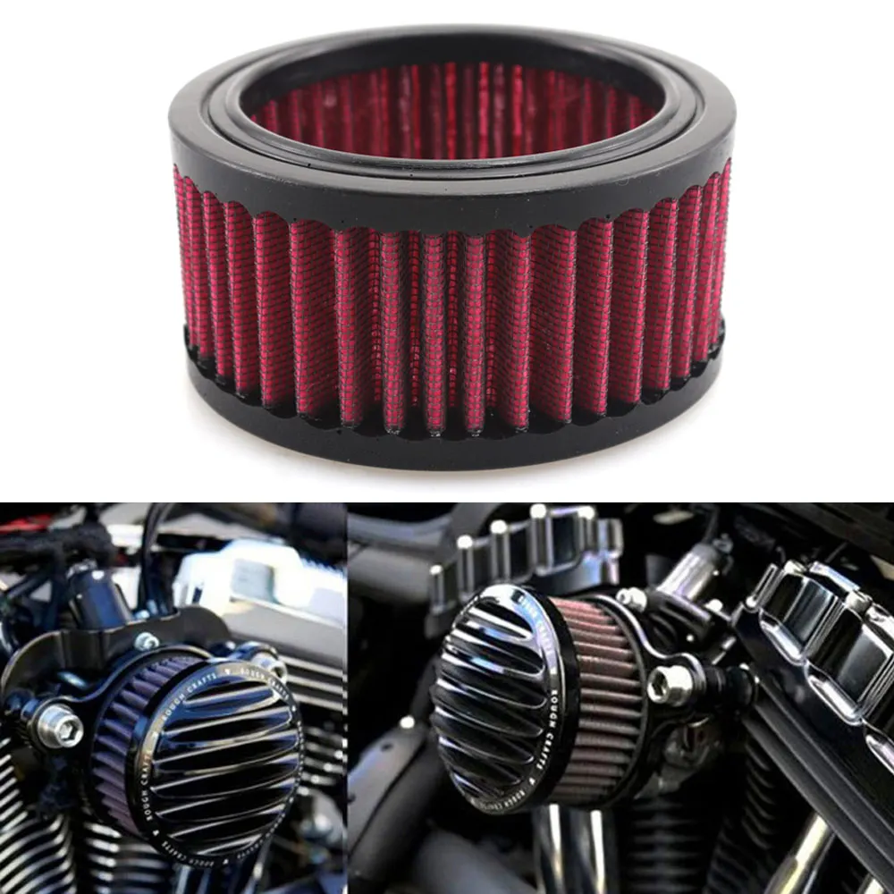 

Motorcycle Air Cleaner Intake Filter Accessory For Harley Sportster XL 883 1200 Iron 48 Seventy-Two Custom Nightster Roadster