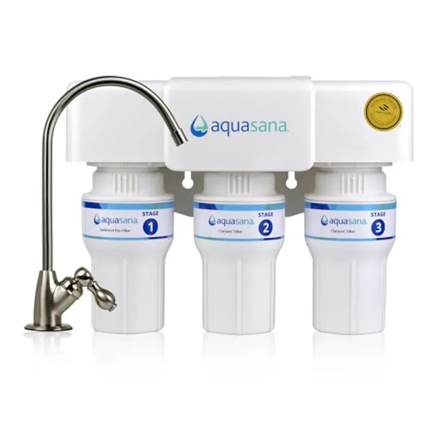 

Under Sink Water Filter 3-Stage Filtration Certified to Reduce up to 99.99% of PFAS Lead Chlorine and More Under Counter Drinki