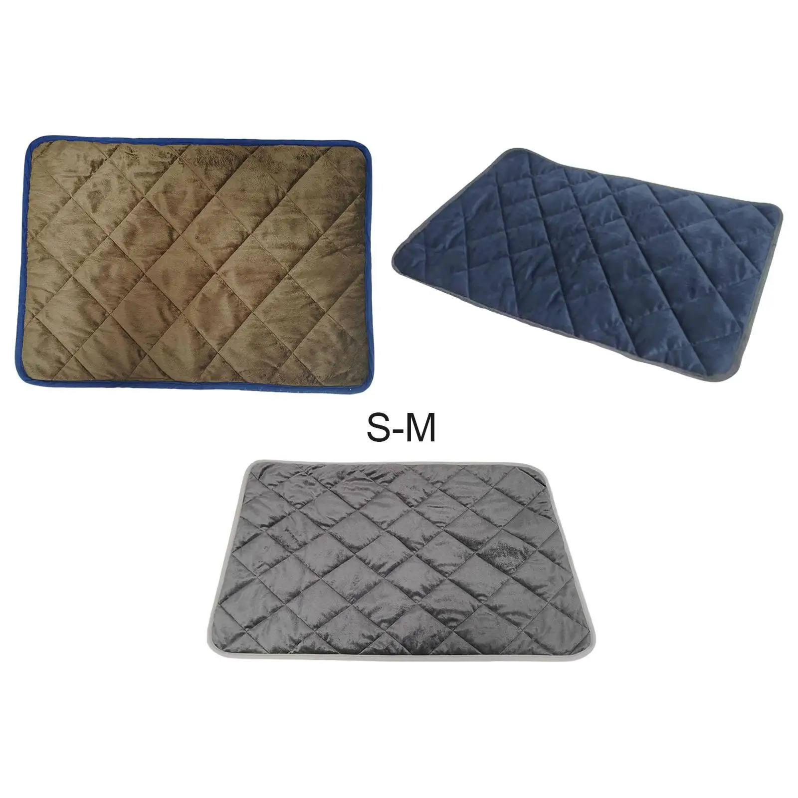 Self Warming Mat Cat Dog Washable Sleeping Mat Non Slip Bottom Soft Cage Self