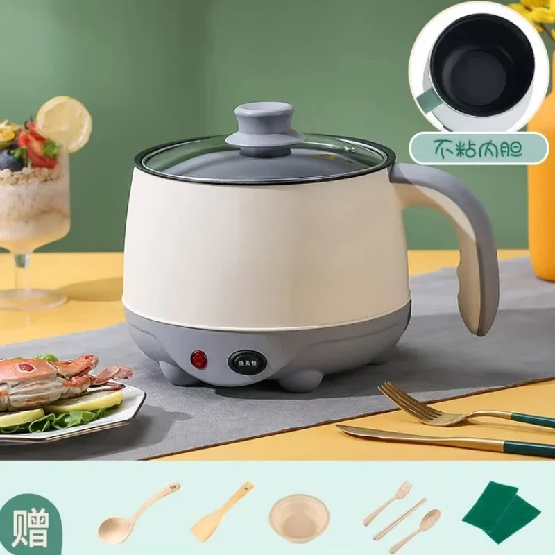 Dormitory Mini Rice Cooker 220v Electric Pot Multifunctional Electric Non-stick Pot Fried Noodles Electric Heating Pot