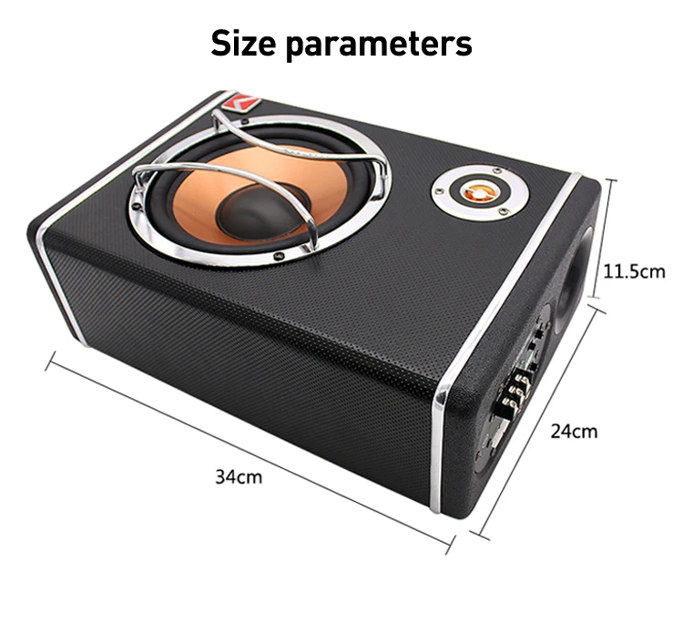 Ultra thin square Ative Vehicle-mounted Subwoofer Competitive Price Car Audio 6 Inch Car Subwoofer