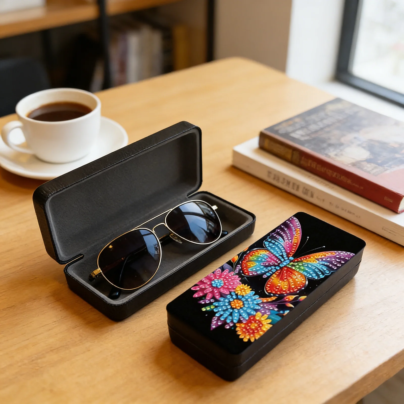 

Animal Series Skull Pattern Butterfly Diamond painting Rhinestone Eyeglasses Case DIY Creative Crafts For Adults New 2026