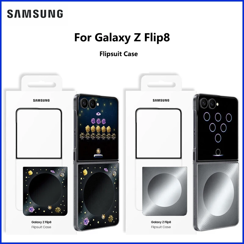 Original Samsung EF-FF776 Flipsuit Phone Case For Galaxy Z Flip8 LED Interactive Customizable Design Protective Cover