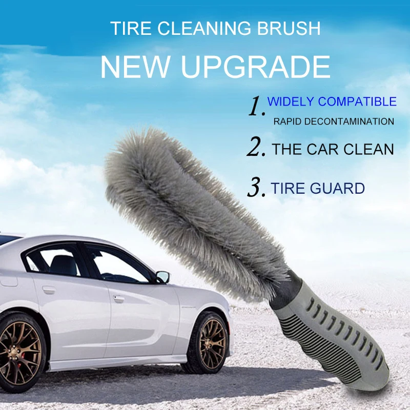 Car Tire Brush Hub Brush Car Wash Tool Cleaning Cleaning Mop Artifact Dedicated Strong Decontamination Brush