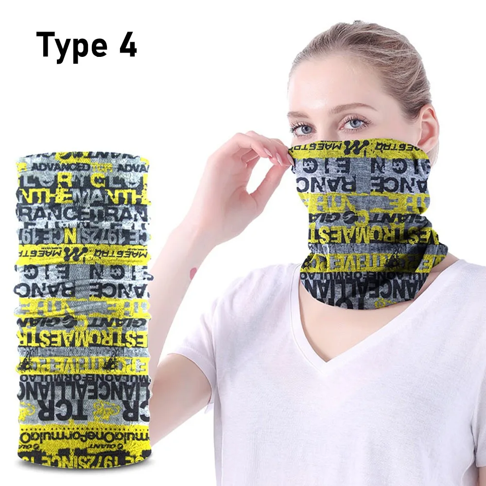 Bandana Magic Neck Scarf Shield Mask UV Protection Printing Cycling Scarfs Multi-style Windproof Headband