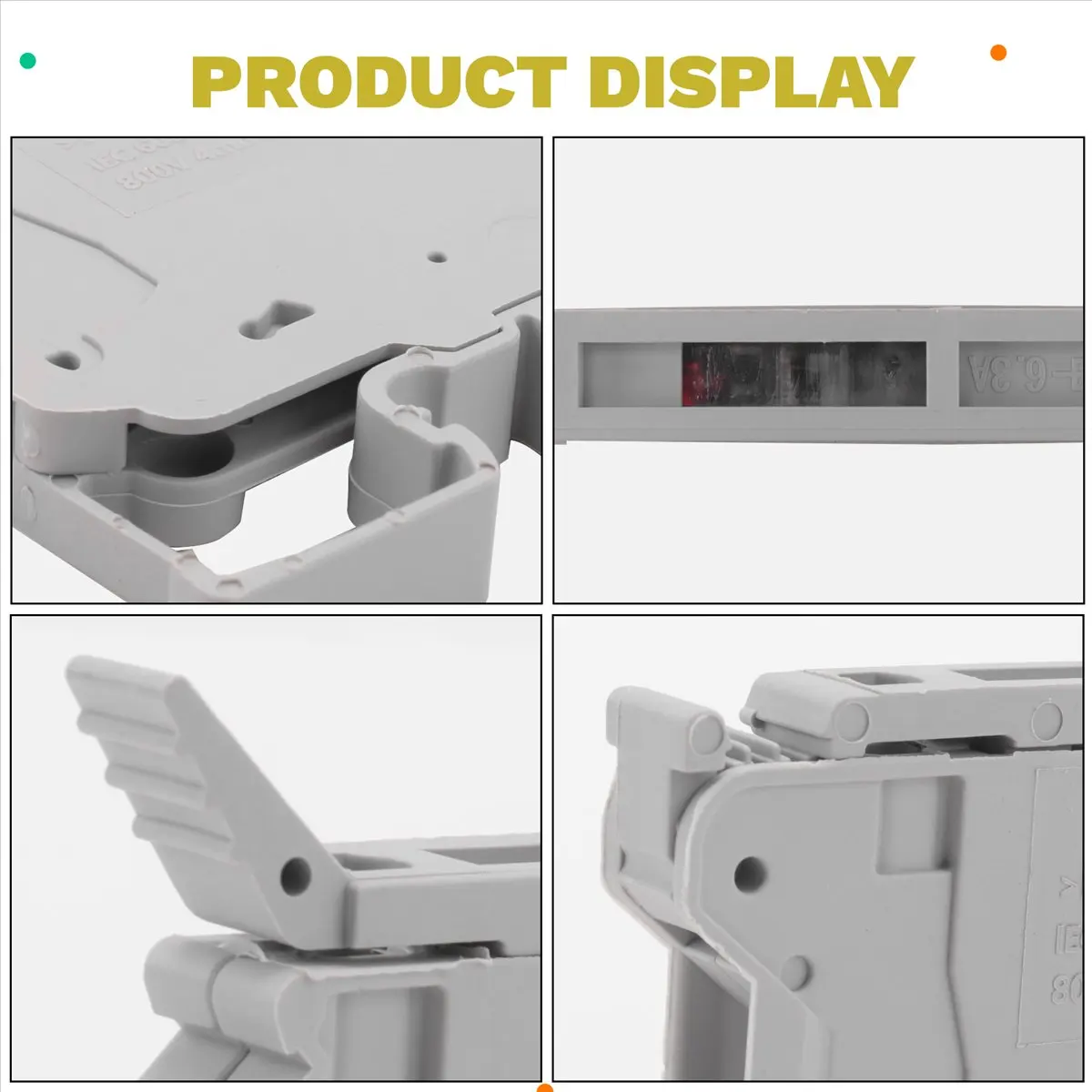 Need UK5-HESI UK5RD with LED DIN Rail Fuse Terminal Base Disconnect Terminal Block Screw Clip (Pack of 6Pcs,Grey)