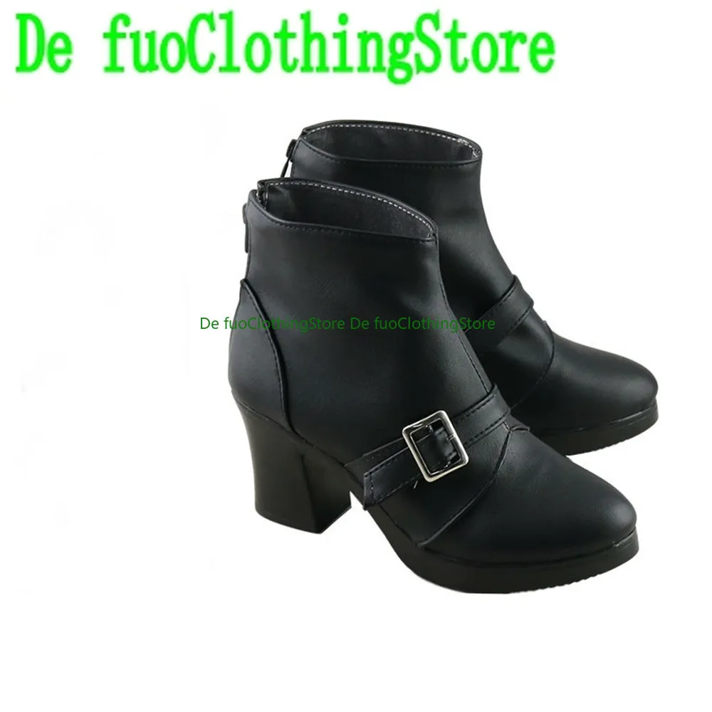 FF7 Final Fantasy VII Reno Cosplay Shoes Boots Game Anime Halloween DefuoClothing Shoes Store