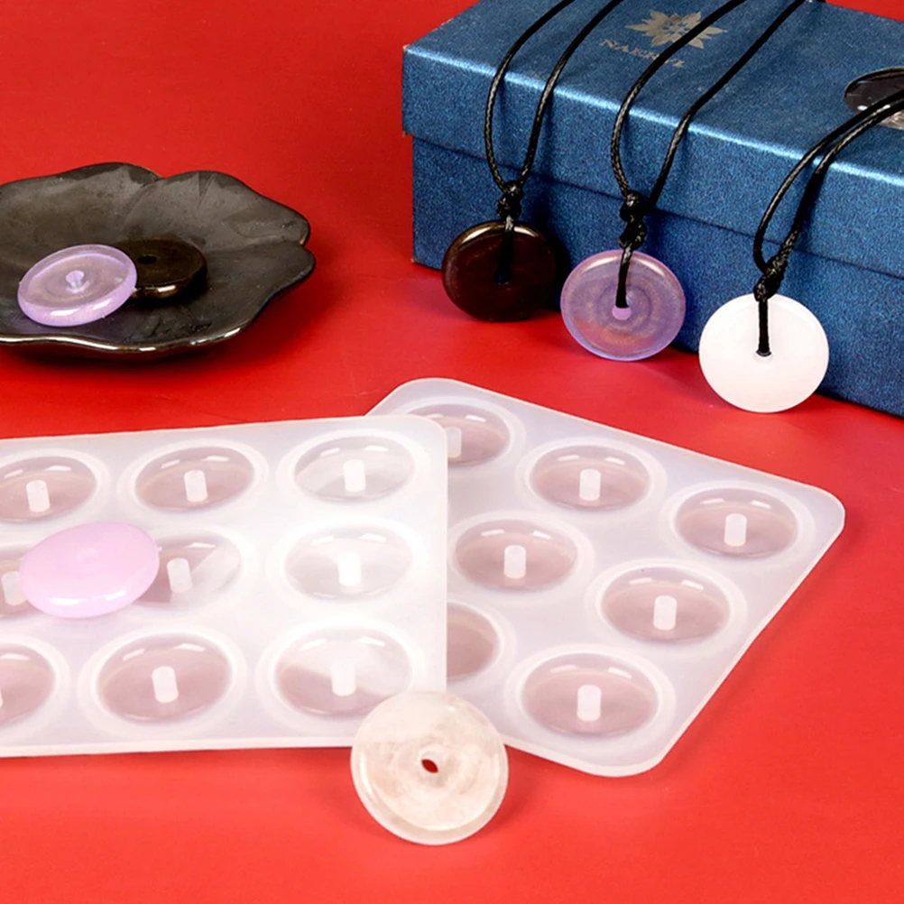 

Epoxy Silicone Mold DIY Necklace Pendant Safe Flexible Crafts Mold for Charm Making Handmade Jewelry Supplies DIY Tool