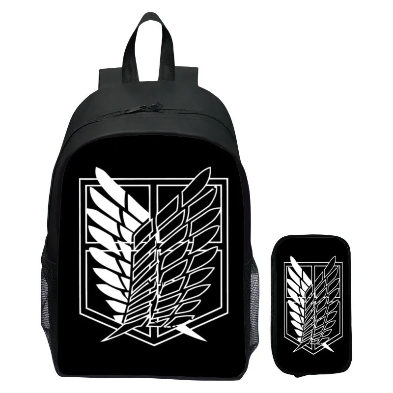 Children's backpack set attack on Titan, giant primary school backpack, kindergarten backpack, pencil case