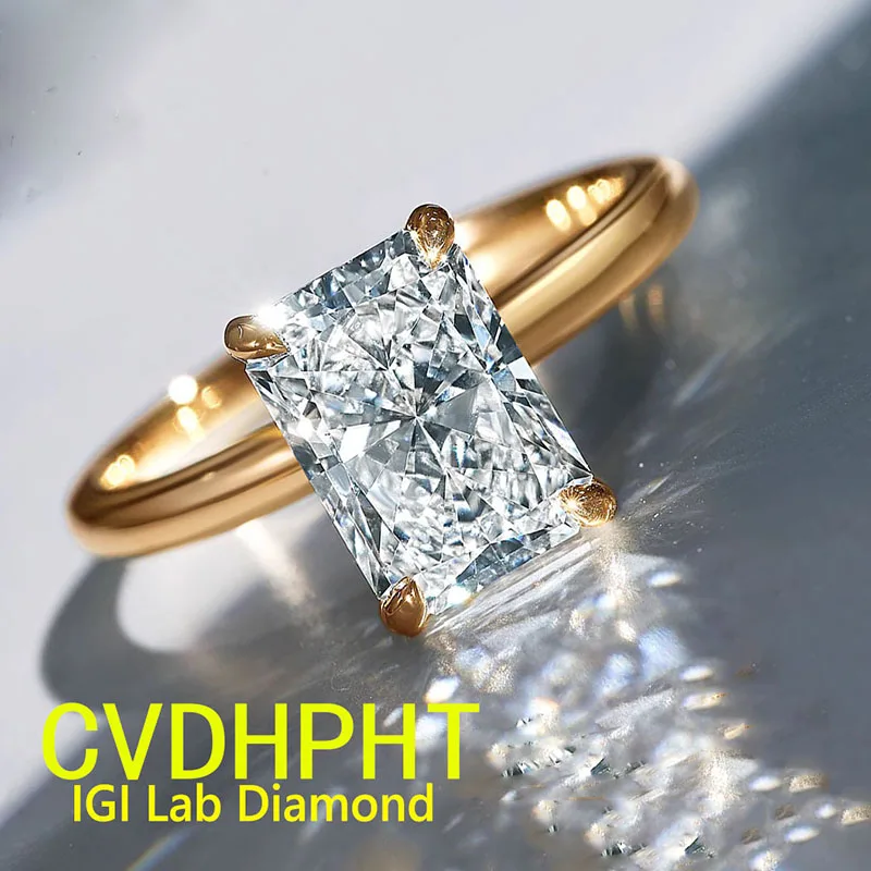 

Factroy Engagement Ring with D-VS Certificate IGI Diamond Wedding Ring for Women 14K Solid gold Ring Fine Jewelry