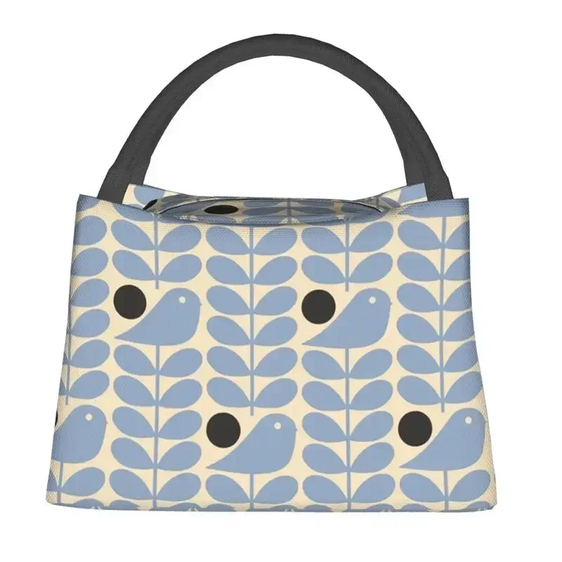 Custom Orla Kiely Early Bird Lunch Bags Men Women Warm Cooler Insulated  Boxes for Work Pinic or Travel