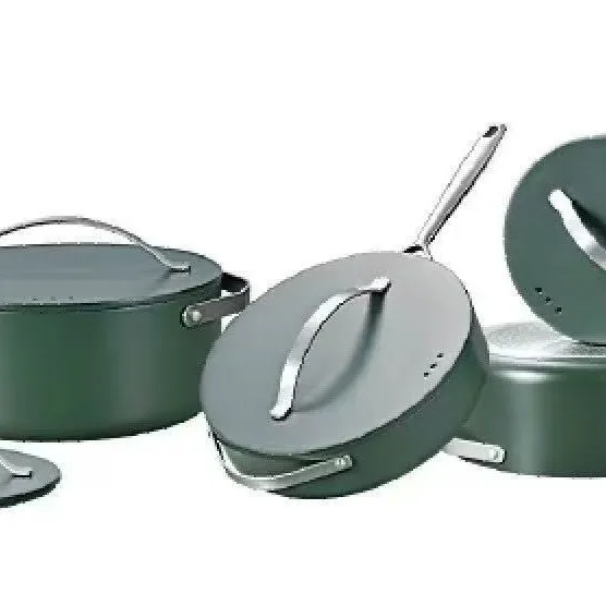4-Piece aluminum cooker set Soup pot (24CM/4.1l 28CM/6.3l 28CM/4L) Non-stick pan Multi-layer medical stone coating