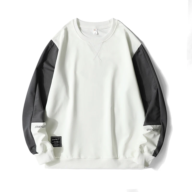 2025 New Men's Casual Sweatshirt Hoodie Men Harajuku Streetwear Pullover Male Patchwork Loose O-Neck Fashion Hip Hop Hoodies