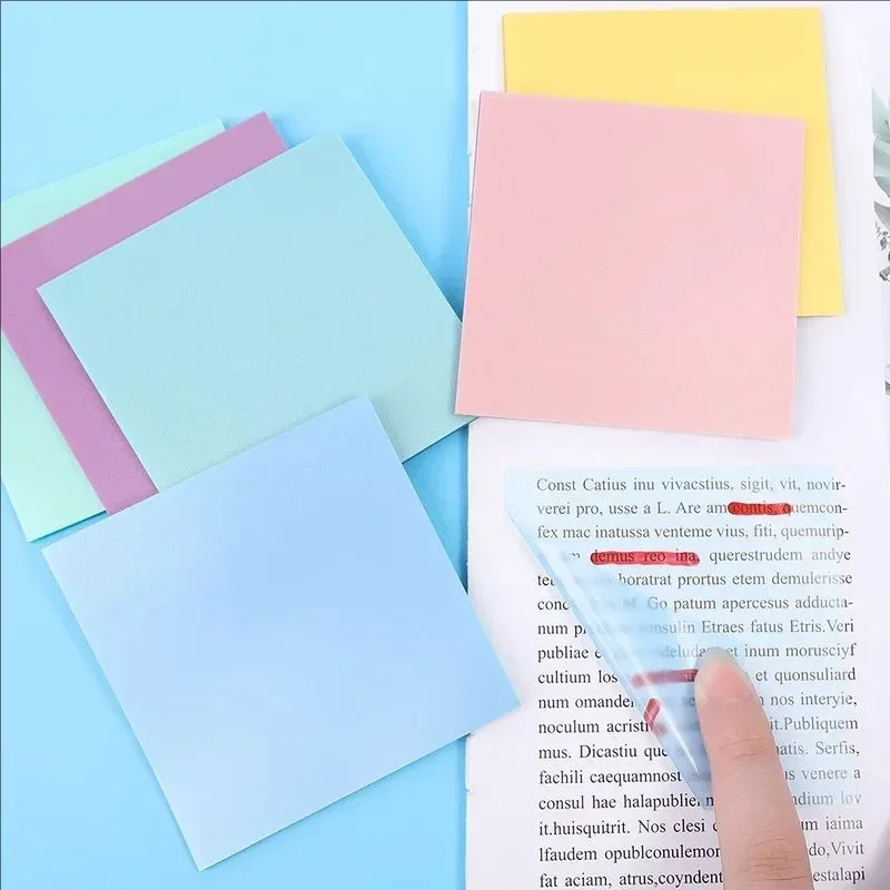 50 แผ่นโปร่งใส PET MeMO Pad โพสต์มัน Sticky Notes Planner สติกเกอร์ Notepad โรงเรียนเครื่องเขียนนักเรียน