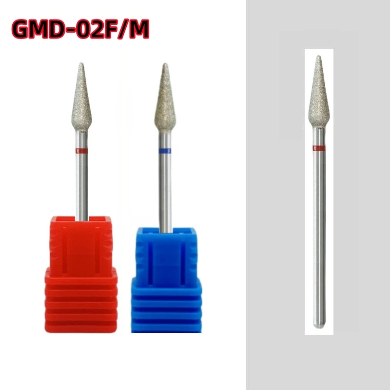 2 قطعة/الوحدة الماس قاطعة المطحنة ل مانيكير الكهربائية مسمار لقمة ثقب ملحق 3/32 "آلة باديكير ملف الأظافر هلام أداة إزالة #3