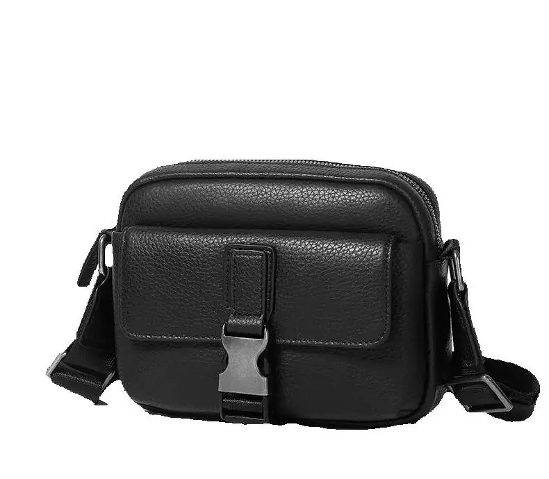 2025 Winter New Single Shoulder For Side Bag For Men Portable Top Layer Cowhide Large Capacity Business Men's Crossbody Bag