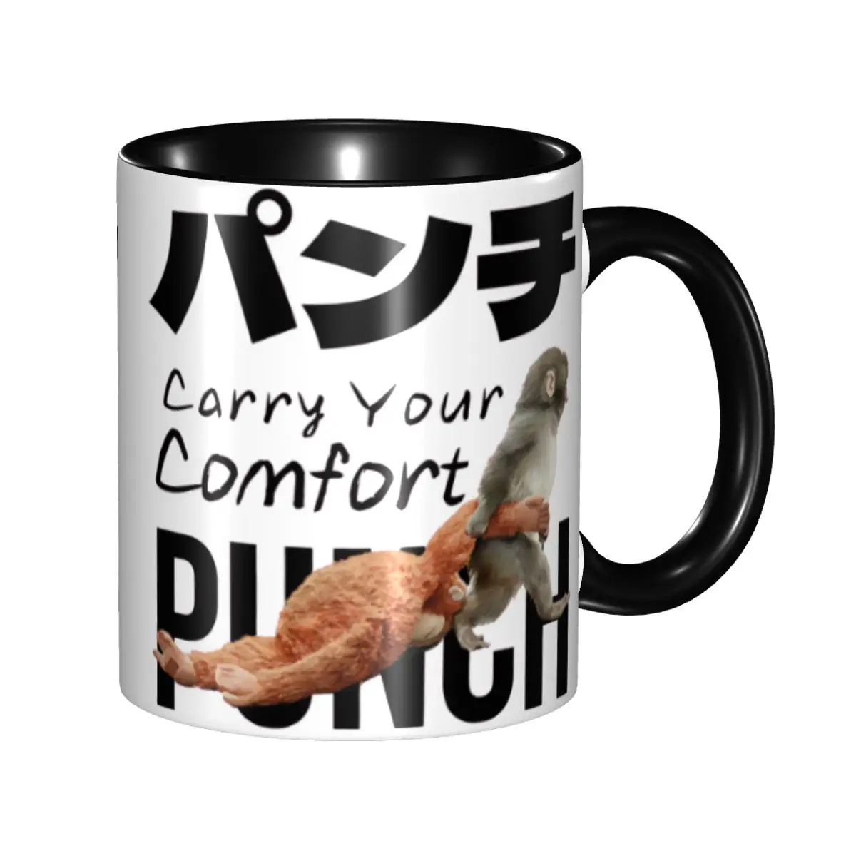 Sad Monkey Punch Meme With An Orange Toy Mug Funny Coffee Cup Gifts For Women Men