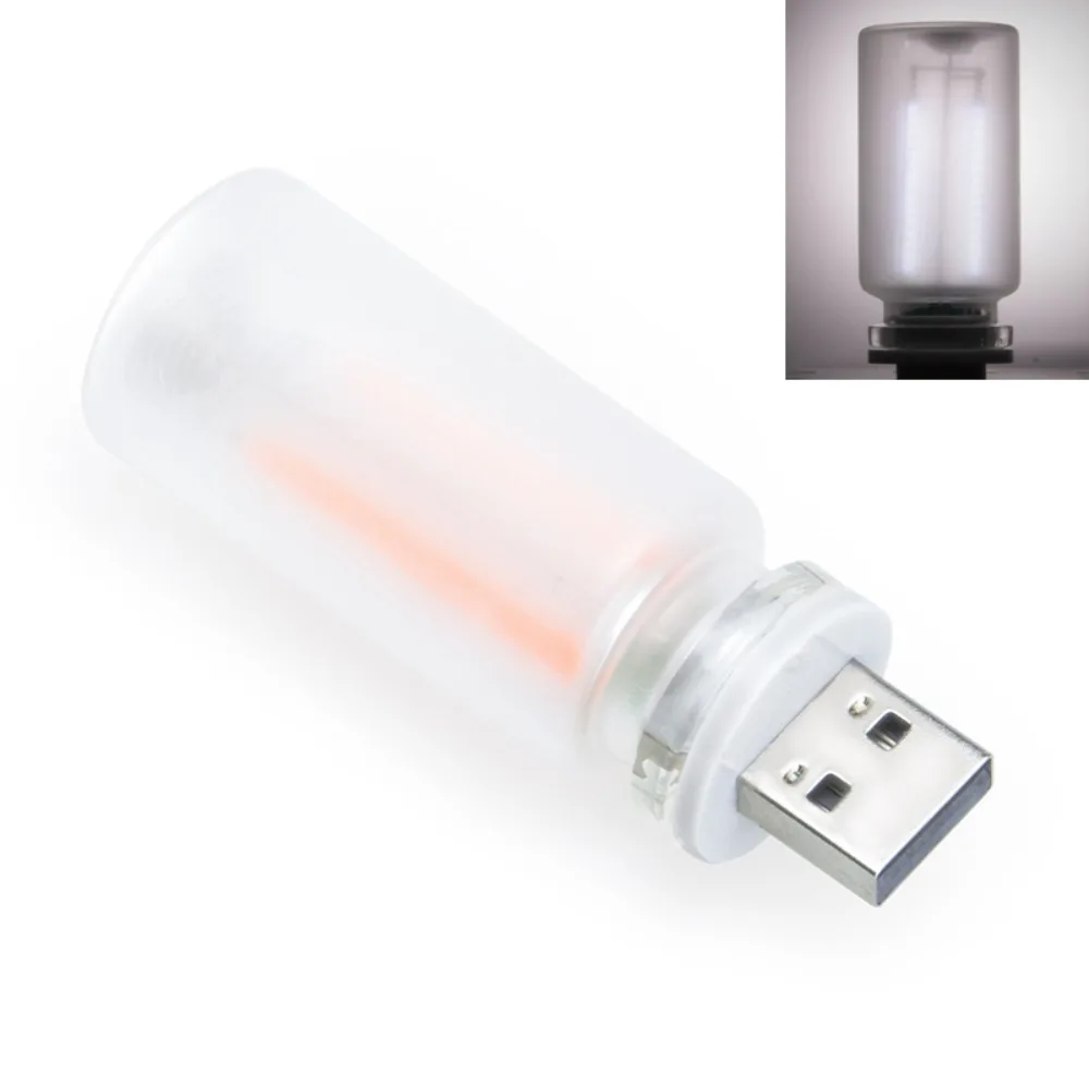 

Frosted Glass USB Night Light Dimmable DC5V LED Filament Light Bulb Touch Control RGB Color Car Atmosphere Lamp Bedside Use