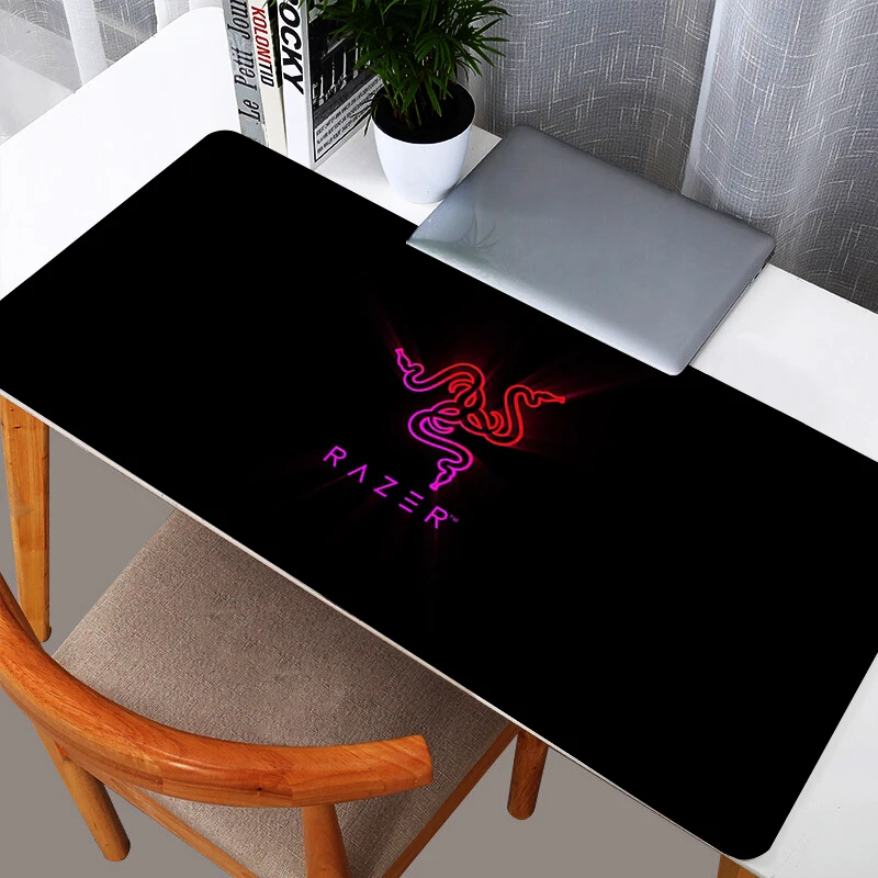 لوحة ماوس RAZER ملحقات ألعاب كبيرة، وسادات ماوس سريعة، لوحة مفاتيح مطاطية بحافة قفل مكتبية، لوحة ماوس للكمبيوتر المحمول #1
