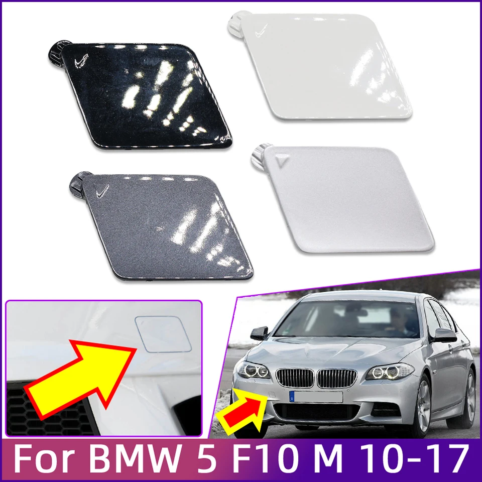 Auto Front Bumper Tow Hook Cover Cap For BMW 5 Series 10-17 F10/F11/LCI M-SPORT #51118048681 M5 518d 520d 528iX 535dX 550i 550iX