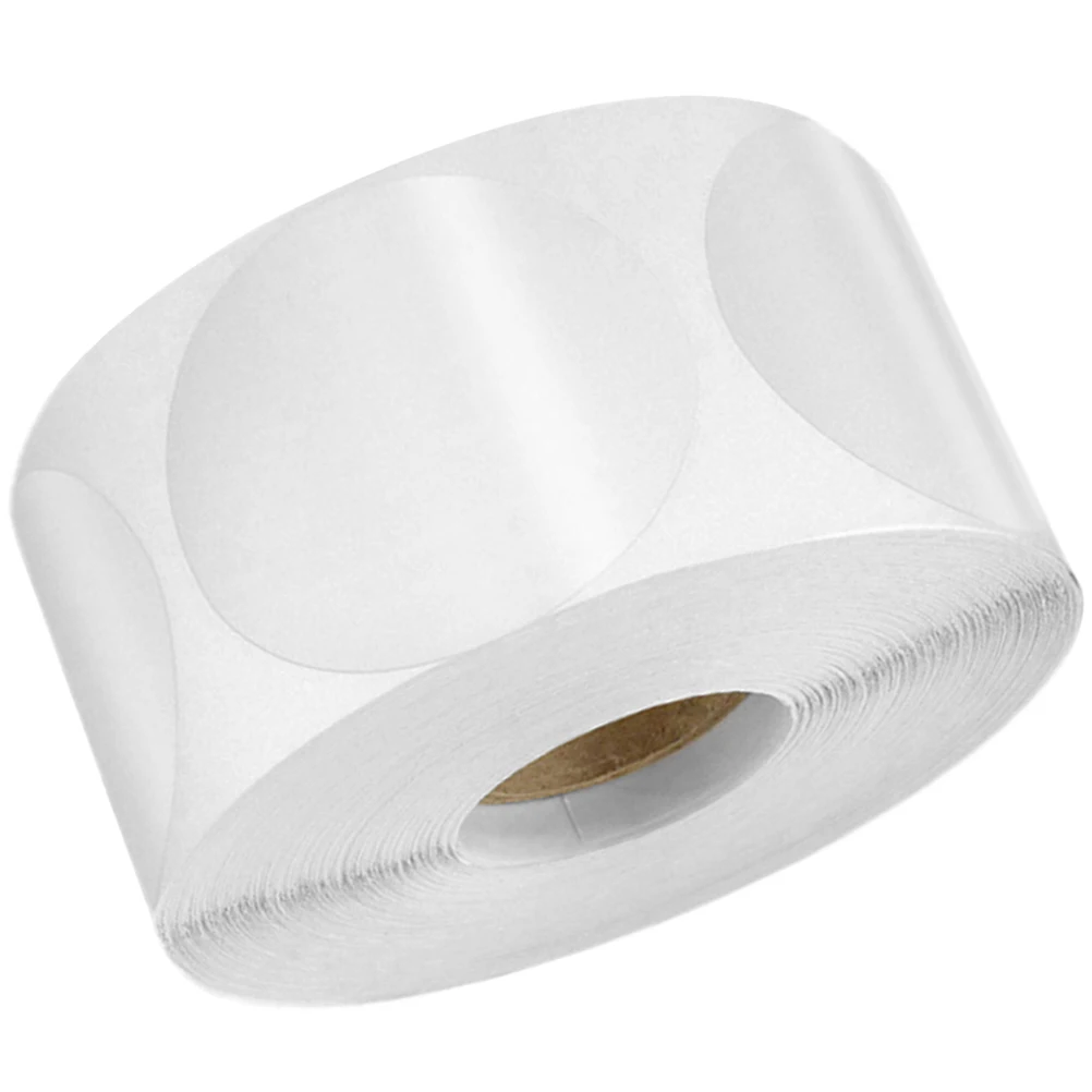

Clear Round Stickers 5cm Self Adhesive Dot Labels Transparent Seal Tags Retail Package Clear Circle Stickers
