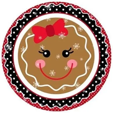 

Round Tin Sign Easter Gingerbread Christmas Sign, Gingerbread Kids Metal Tin Sign Kitchen Pub Funny Novelty Coffee Bar 12x12 Inc