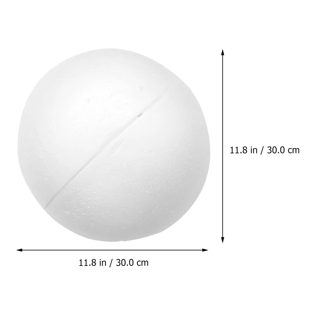 

3Pcs White Hollow Foam Balls Half Sphere DIY Wedding Christmas Craft Decoration Supplies Hollow Craft Supplies