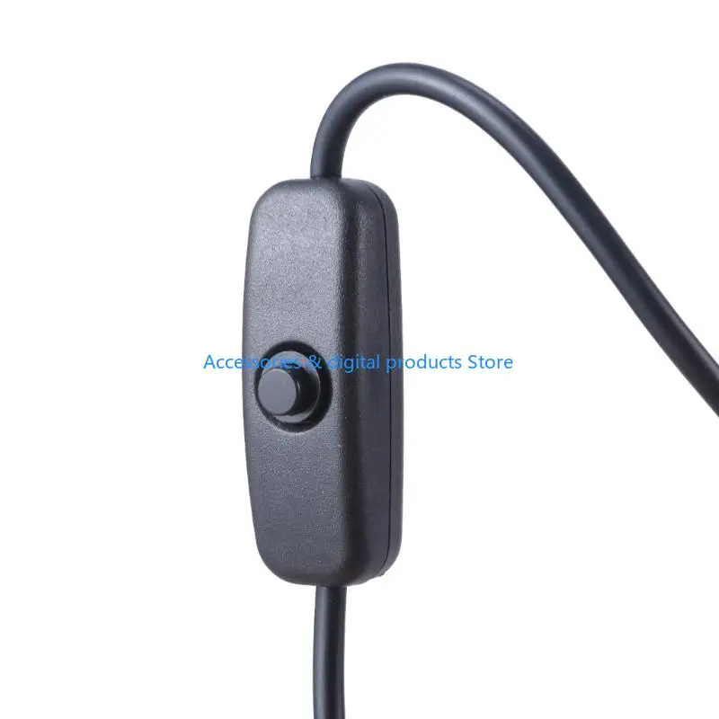 77JD 3.28ft USB to 5.5mmx2.1mm DC5521 Plug Charging Cable Power Wire with Switches