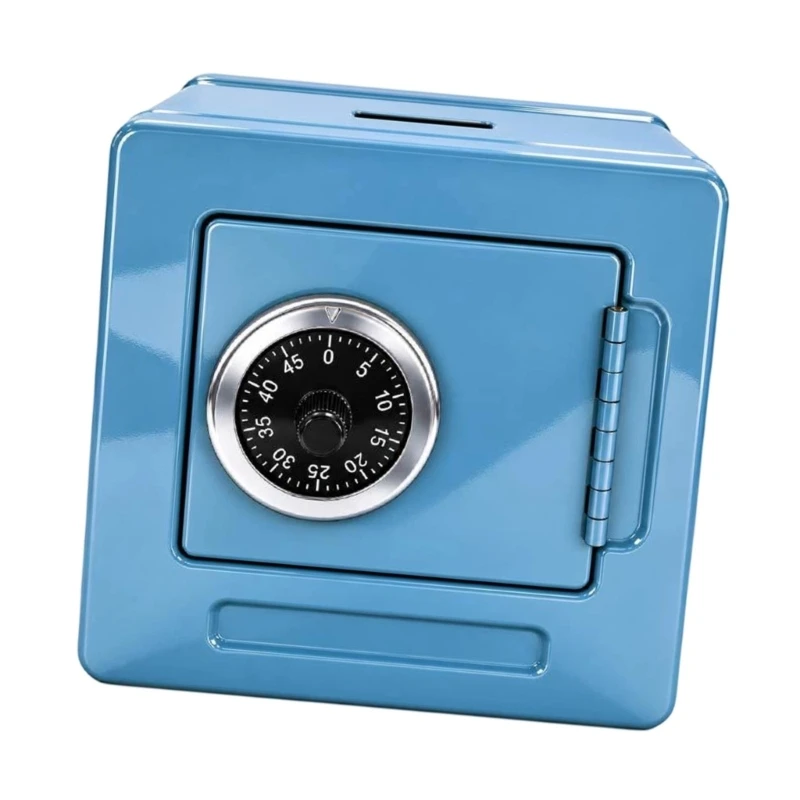 Small Safe Box Mini Safe Cash Box Money Security Safes Metal Combination Lock Money Box for Children with Subdued Exterior,