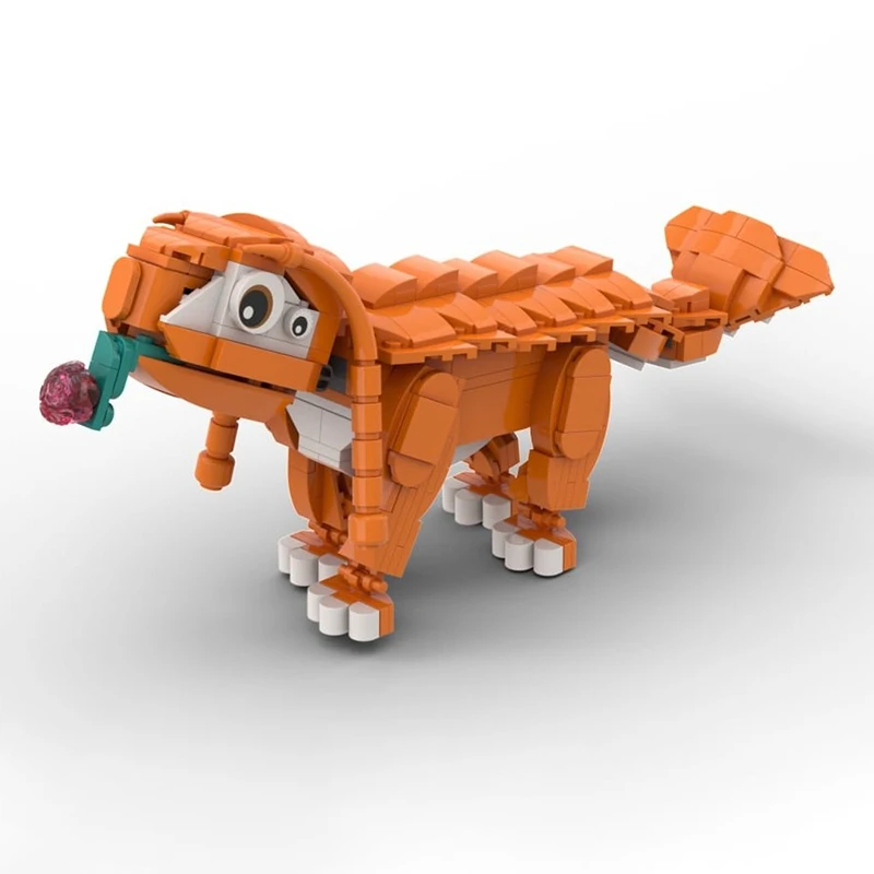 

395 шт. Satisfactoryses, фигурка ящерицы, собаки, подробная модель Moc, строительные блоки, игрушки на день рождения, подарок для фанатов игр