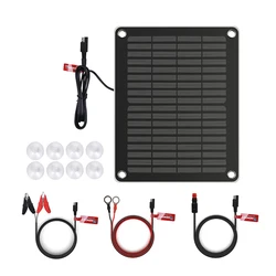 Renogy 5 Watts Portable Solar Battery Charger Maintainer, Backup for Car Boat Marine Motorcycles Truck