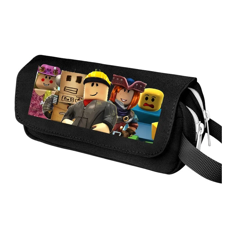 

Roblox Printed Large Capacity Double Layer Handheld Pencil Bag for Primary and Secondary Students School Pencil Case