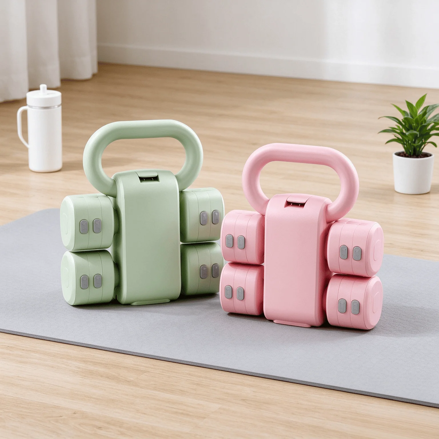 1 pcs Portable 2 in 1 Kettlebell Dumbbell Set for Home Gym