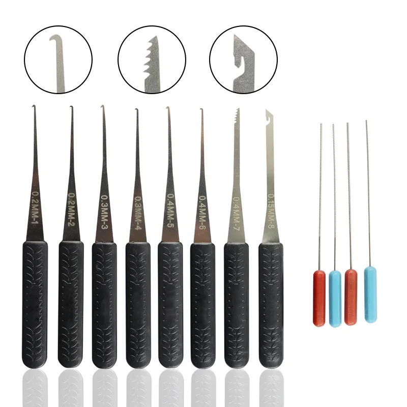 Lock Pick Set Locksmith Supplies Broken Key  Auto Extractor Remove Hooks Locksmith Tools Key Extractor Lock Picks Hand Tools