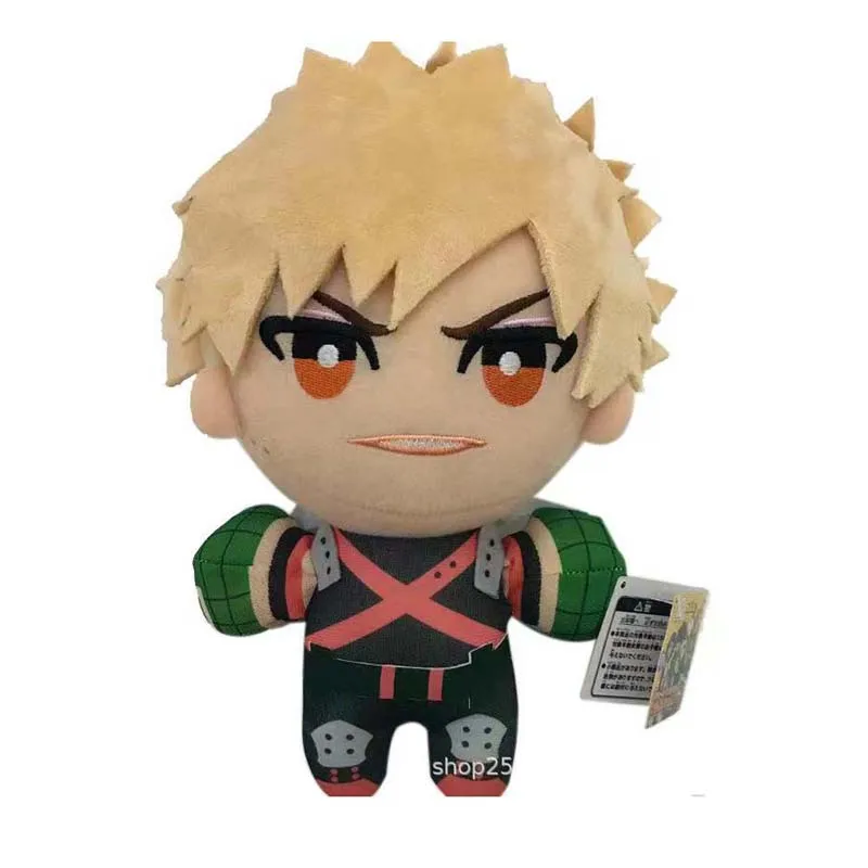 23-25CM My Hero Academia Anime Izuku Midoriya Katsuki Bakugou Shouto Todoroki Plush Pendant Toy Soft Plush Doll Gift
