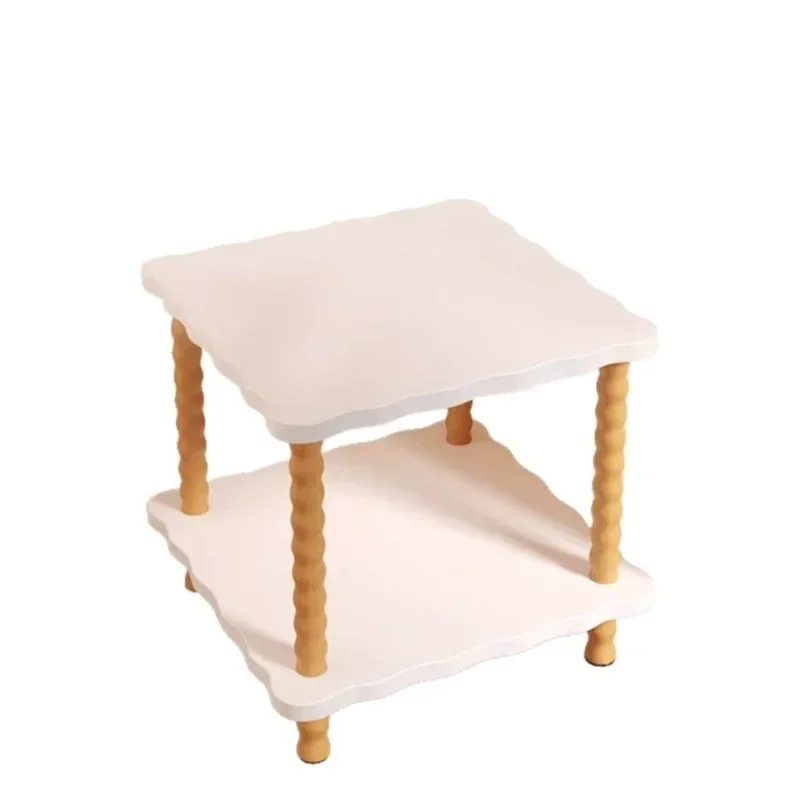 Small table, small coffee table in simple rental house, sofa side table in living room, small square table for household use