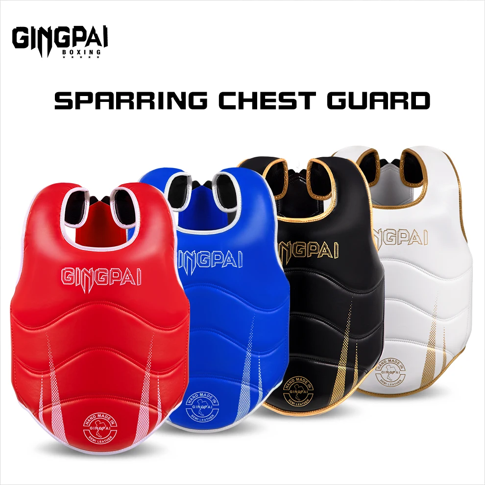 Adults Kids Boxing Chest Protector Sanda Muay Thai Combat Training Protective Gear Youth Boxing Body Guard Training Competitions