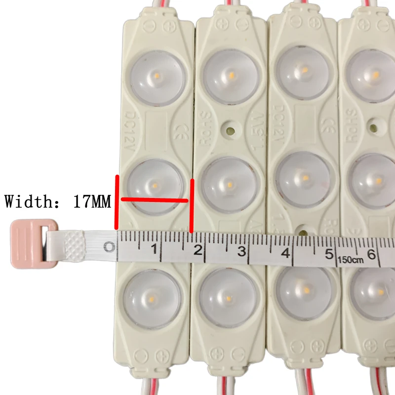 200 pz SMD 2835 MODULO LED 12 V DC 1.5 W bianco freddo impermeabile IP65 con dimensioni 86*16mm luce led iniezione per banner negozio