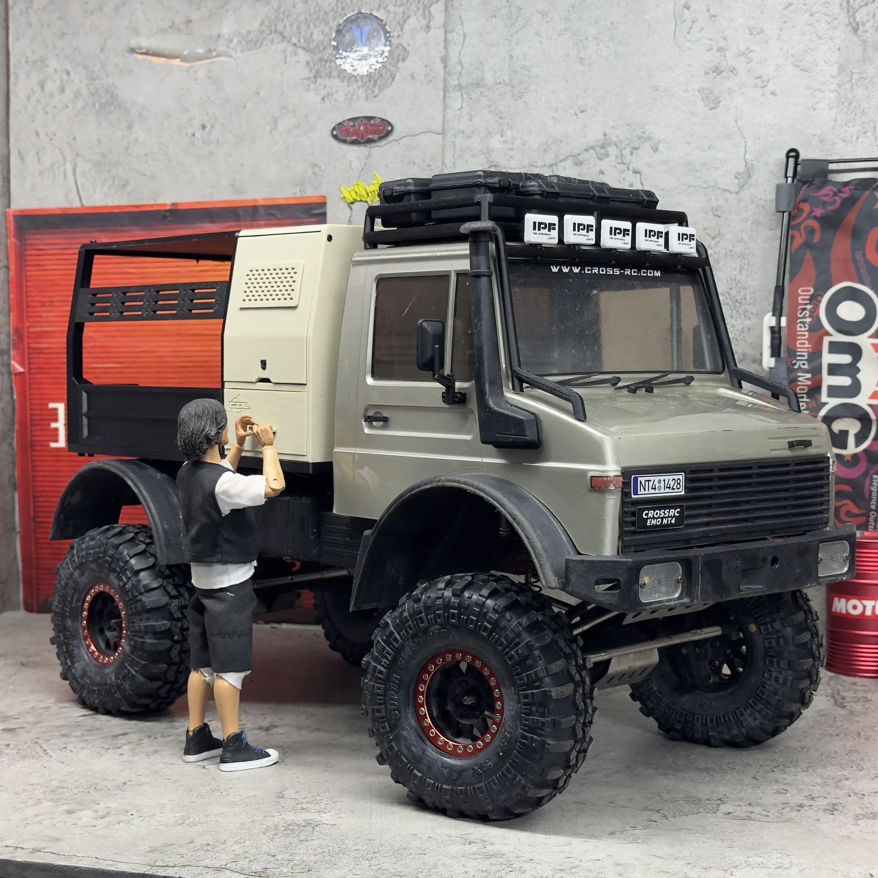 1/10 RC Rock Crawler DIY Custom Aussie Hunting Style Rear Cargo Bed For CROSSRC NT4 RC Vehicle Scale Exterior Hobby Tuning Parts