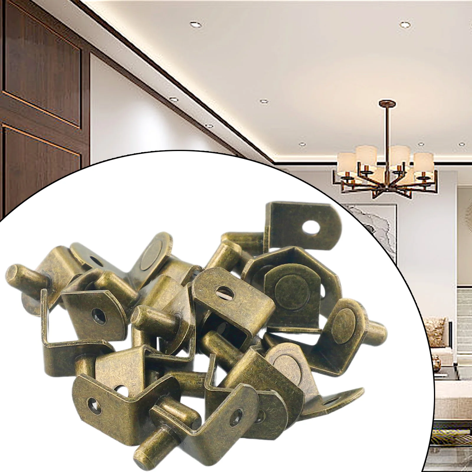20Pcs Shelf Peg Holder Nails Pegs Pins Plate Support Cabinet Flat Furniture Shelf Support Spoon Studs 6mm Accessories